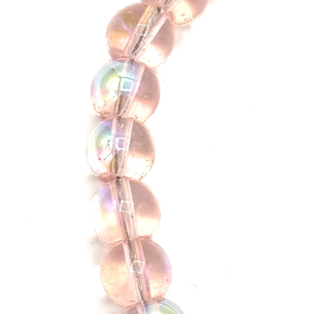 Hand Crafted Pink Beaded Bracelet with Flower Charm - Picture 7 of 11